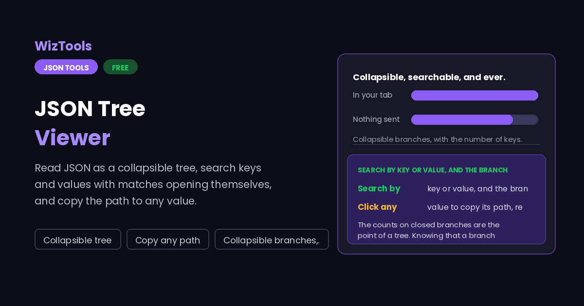 Free Online JSON Tree Viewer With Copyable Paths